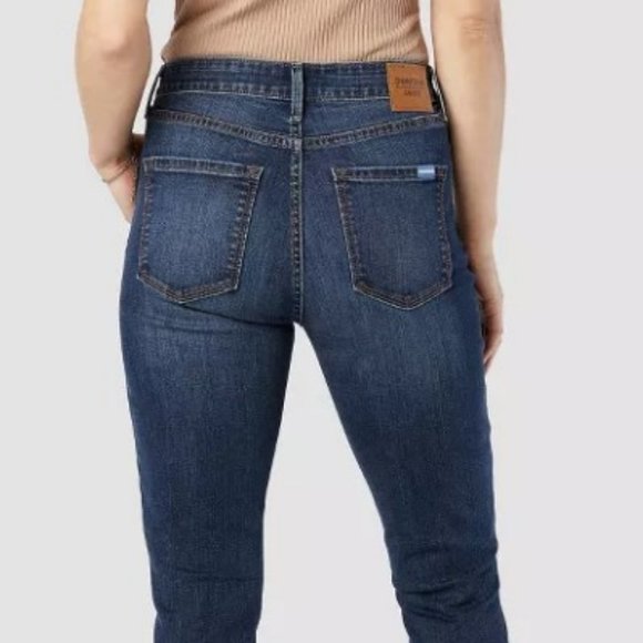 Levi's Denizen Women's Size 18 W34 High Rise Ankle Skinny Jeans Dark Sculpting - Picture 3 of 7